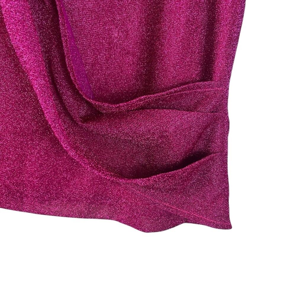 Meshki 2000s Collection Y2K Mini Dress Bodycon Going Out Glitter Shimmer Pink XS - Picture 6 of 12